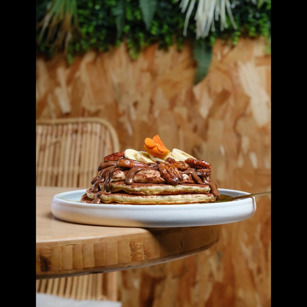 Pancakes Nutella pécans banane brunch Nancy